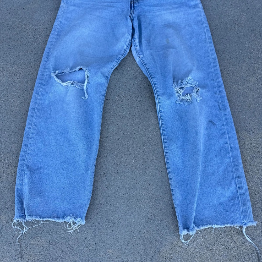 Levi's Ribcage Straight Ankle Jeans Women 29x27 Blue Denim Pants - Picture 6 of 12